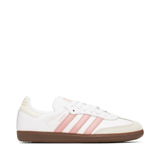ADIDAS ORIGINALS White & Pink Samba OG Sneakers