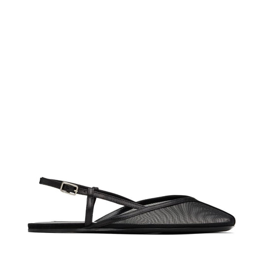 AMI PARIS Black Slingback Ballerina Flats
