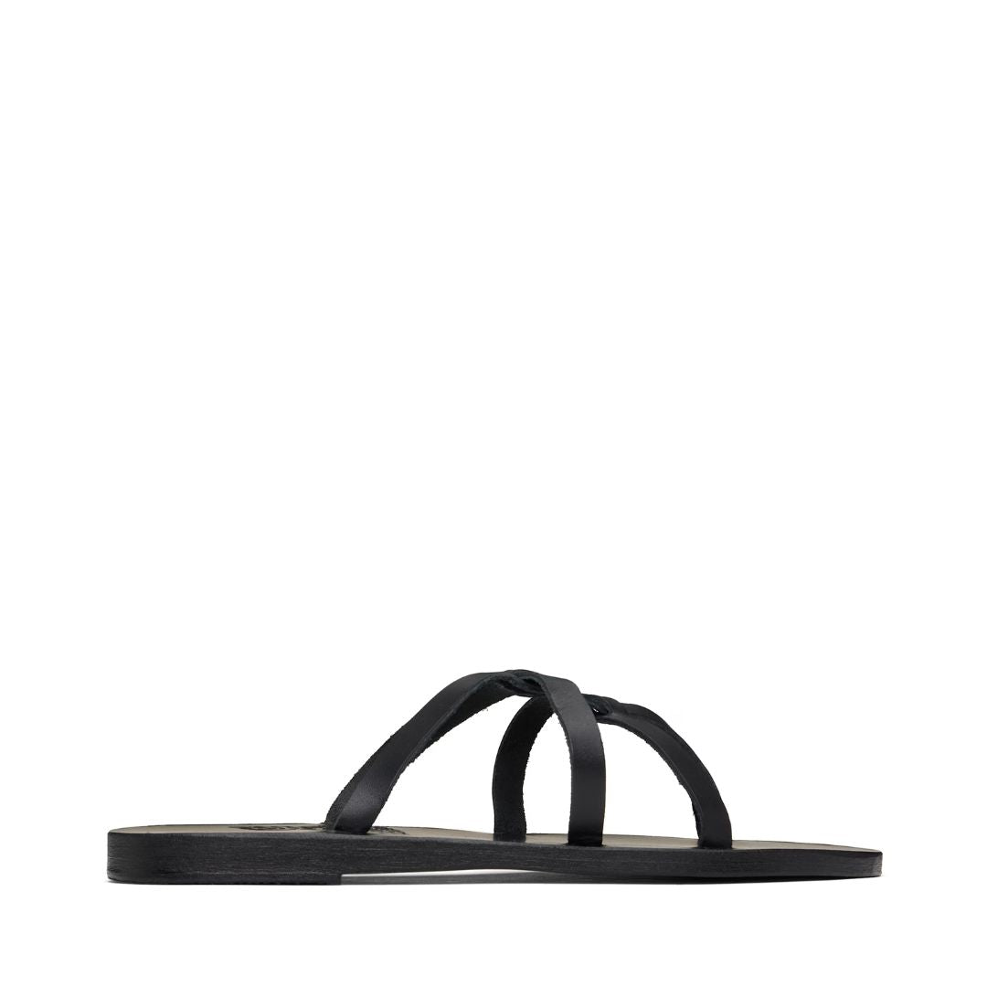 ANCIENT GREEK SANDALS Black Egopi Sandals