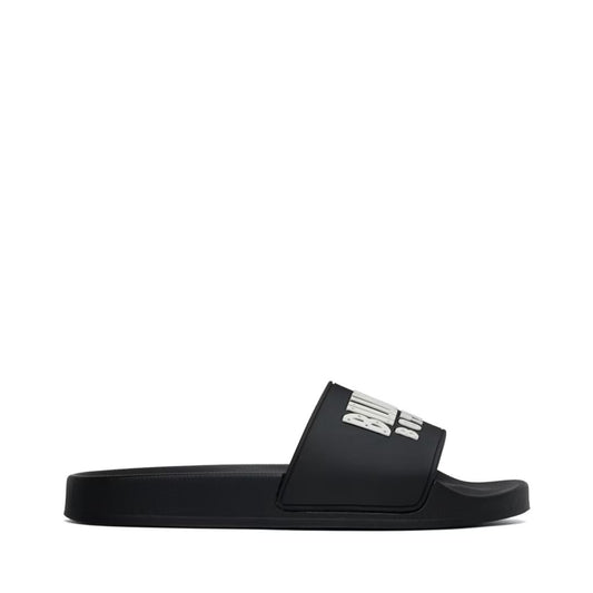 BILLIONAIRE BOYS CLUB Black Embossed Slides