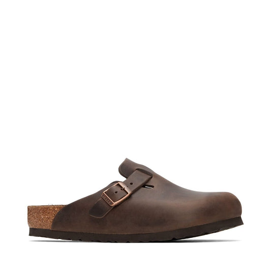 BIRKENSTOCK Brown Regular Boston Slip-on Loafers