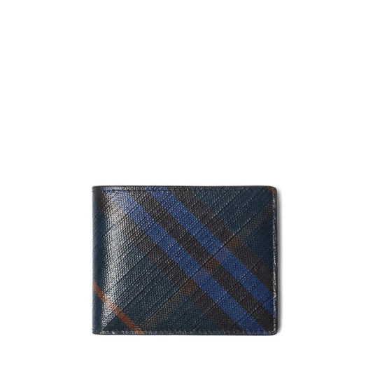 BURBERRY Midnight Check Slim Bifold Wallet