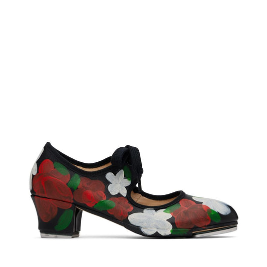 COMME DES GARÇONS Black Flowers Tap Dance Shoes
