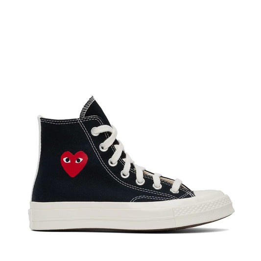 COMME DES GARÇONS PLAY Black Converse Edition Chuck 70 OG Single Heart Sneakers