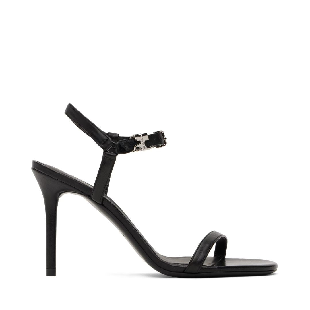COURRÈGES Black AC Heeled Sandals
