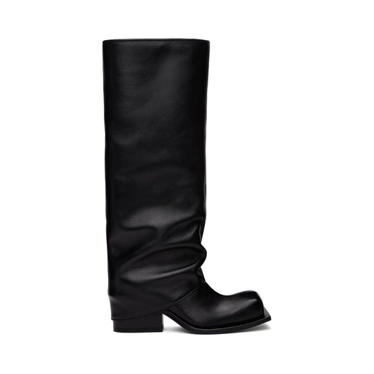 FIDAN NOVRUZOVA Black Havva Chunky Heel Trouser Boots