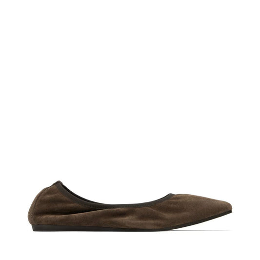FILIPPA K Brown Rey Suede Ballerina Flats
