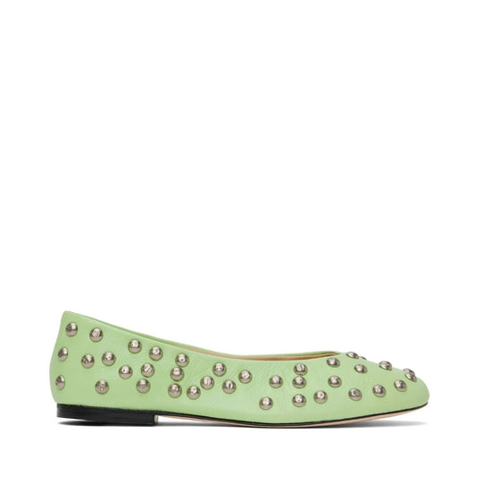 GIMAGUAS Green Bailarina Studs Ballerina Flats