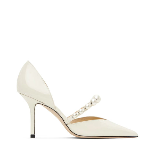 JIMMY CHOO Off-White Aurelie 85 Heels