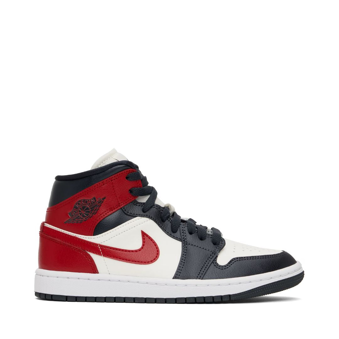 JORDAN Black & Red Air Jordan 1 Mid Sneakers