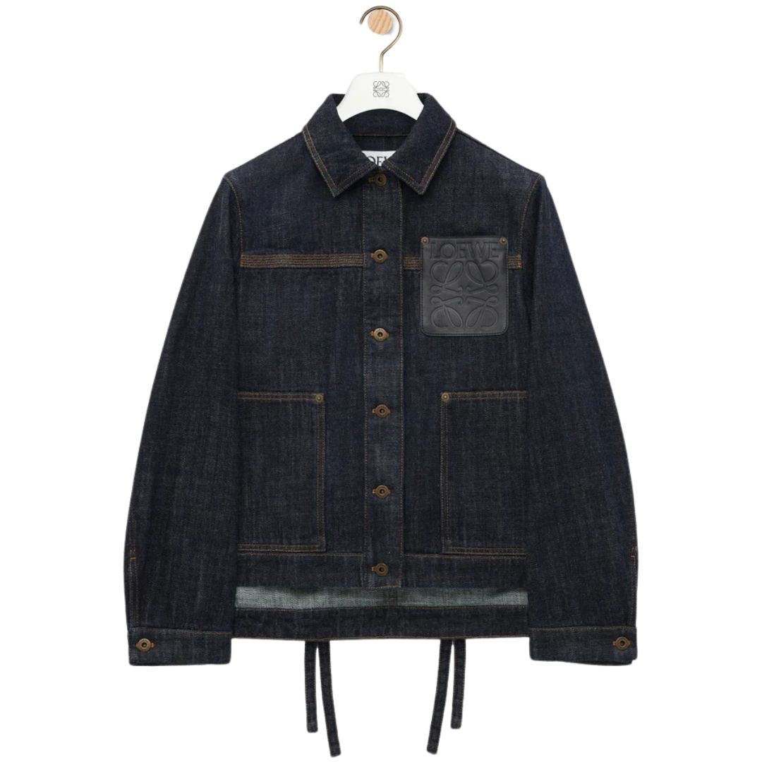 LOEWE Indigo Blue Workwear Jacket in Denim
