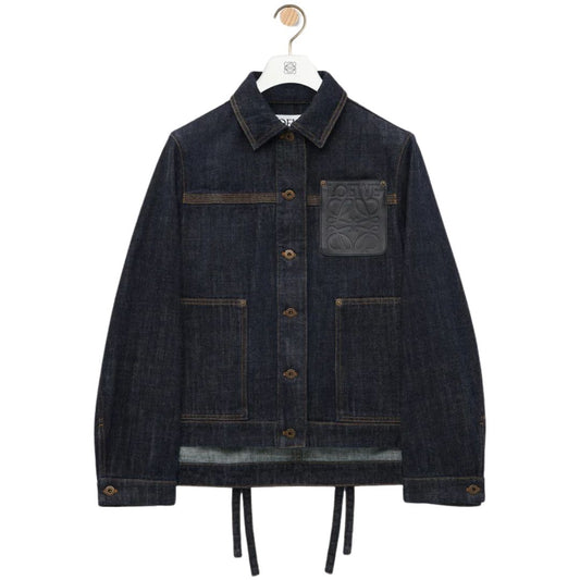LOEWE Indigo Blue Workwear Jacket in Denim