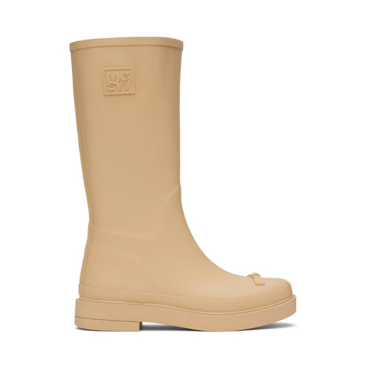 MARGESHERWOOD Beige Ribbon Rubber Boots