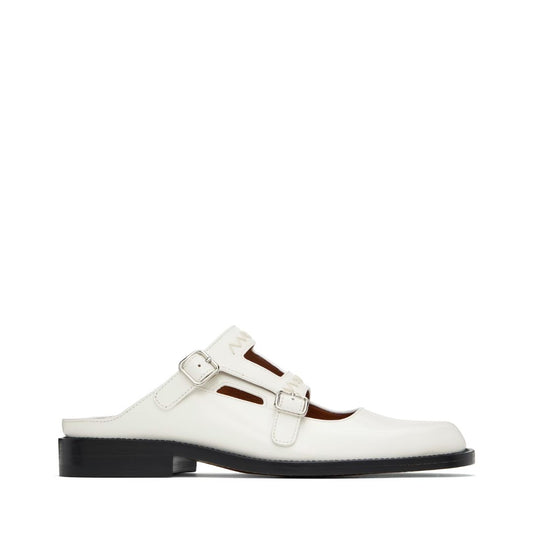 MARNI White Bambi 3.0 Double Buckle Loafers