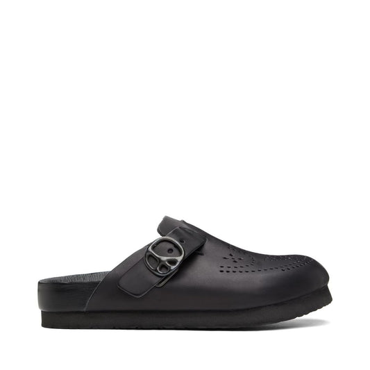 NEEDLES Black Cowhide Clogs