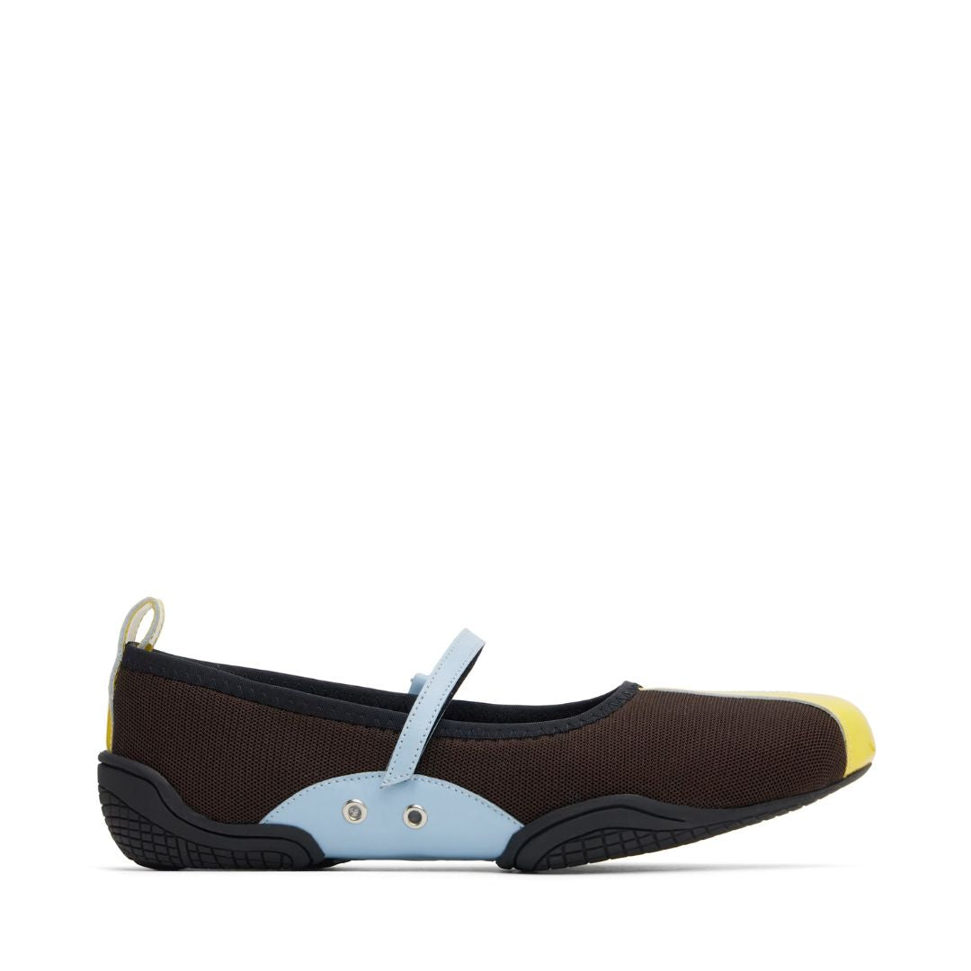 NICOLE SALDAÑA Brown Sophie Ballerina Flats