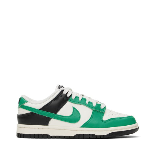 NIKE Green & White Dunk Low Sneakers
