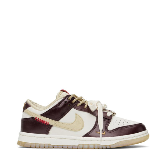 NIKE Off-White & Burgundy Dunk Low LX Sneakers