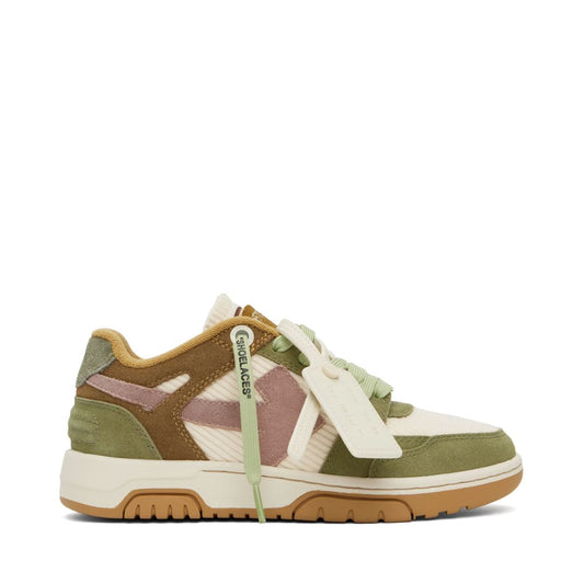 OFF-WHITE Green & Brown Slim Out Of Office Sneakers