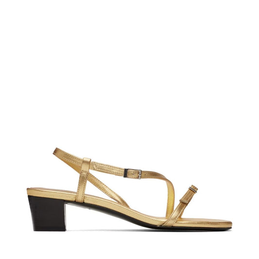 PALOMA WOOL Gold Mara Heeled Sandals