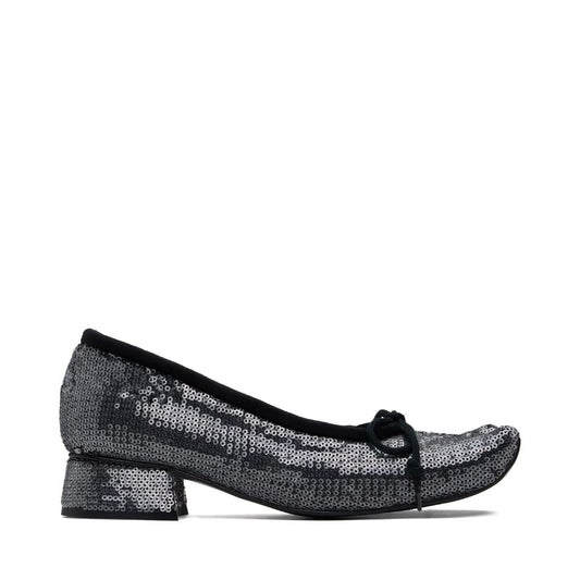 PAULA CANOVAS DEL VAS Black Diablo Ballerina Flats