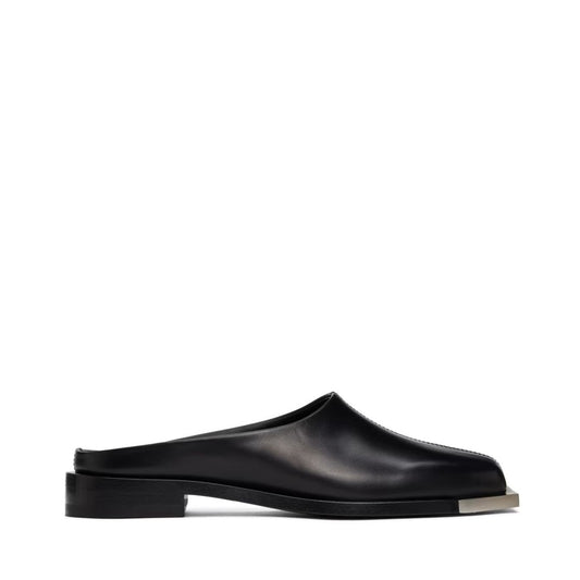 PETER DO Black Metal Square Toe Loafers