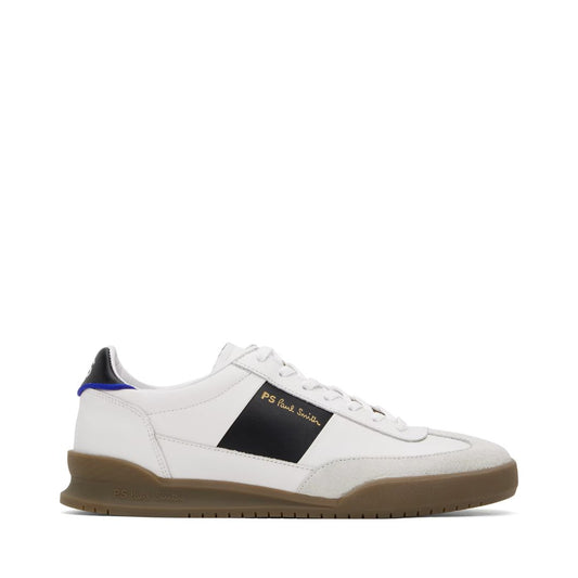 PS BY PAUL SMITH White & Black Leather Dover Sneakers