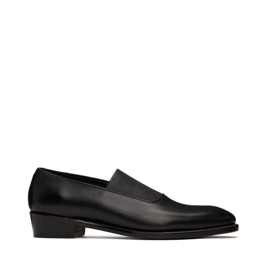 RAINMAKER KYOTO Black Shirring Opera Loafers