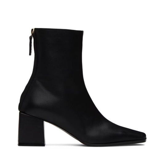 REIKE NEN Black Cube Heel Basic Boots