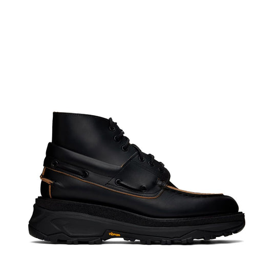SACAI Black Boat Boots
