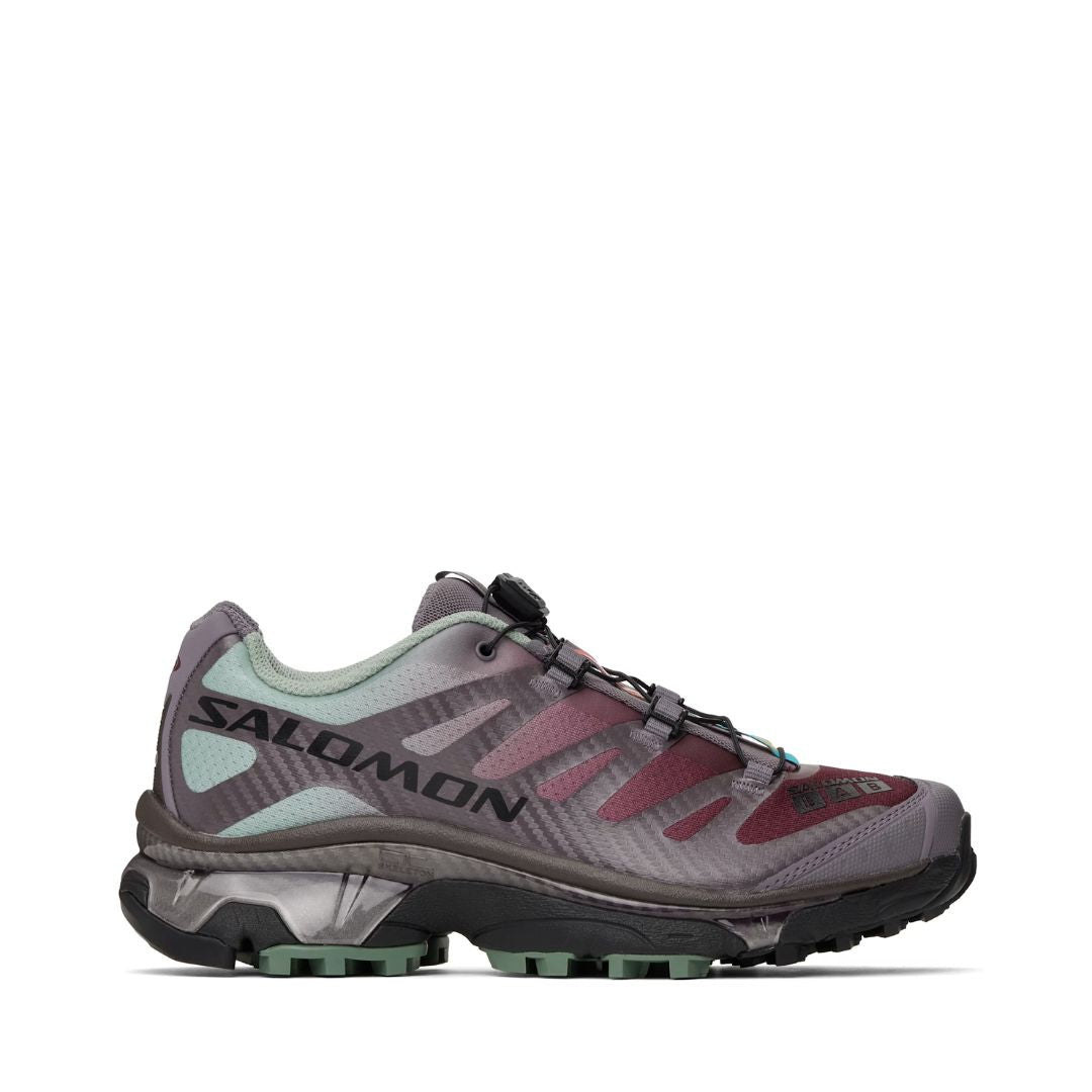 SALOMON Burgundy & Green XT-4 OG Sneakers