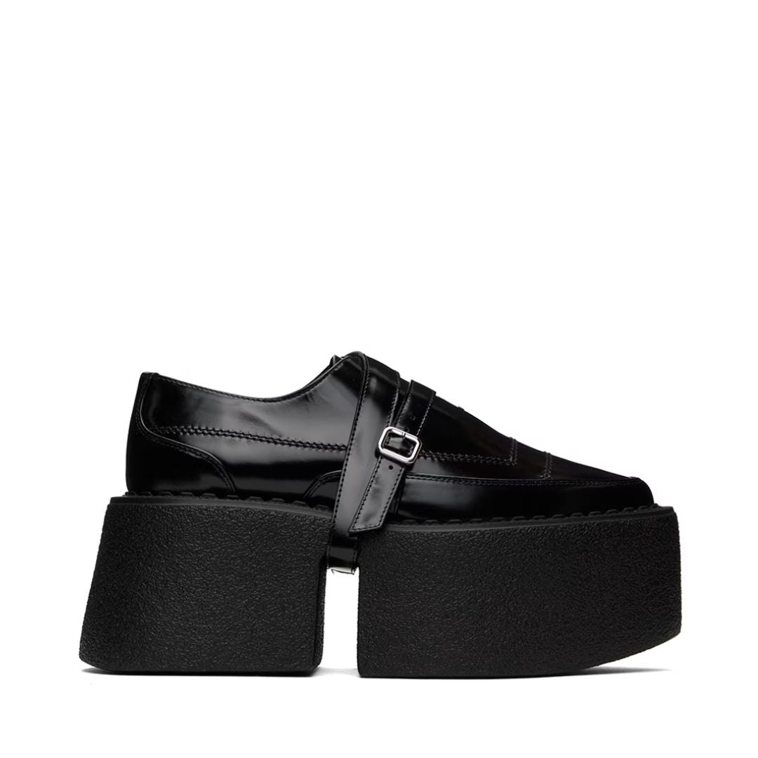 SHANG XIA Black Superstack Oxfords
