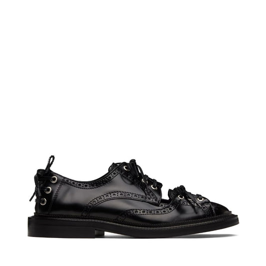 SIMONE ROCHA Black Multi-Lace Cutout Brogues
