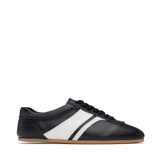 SYSTEM Black Leather Sneakers
