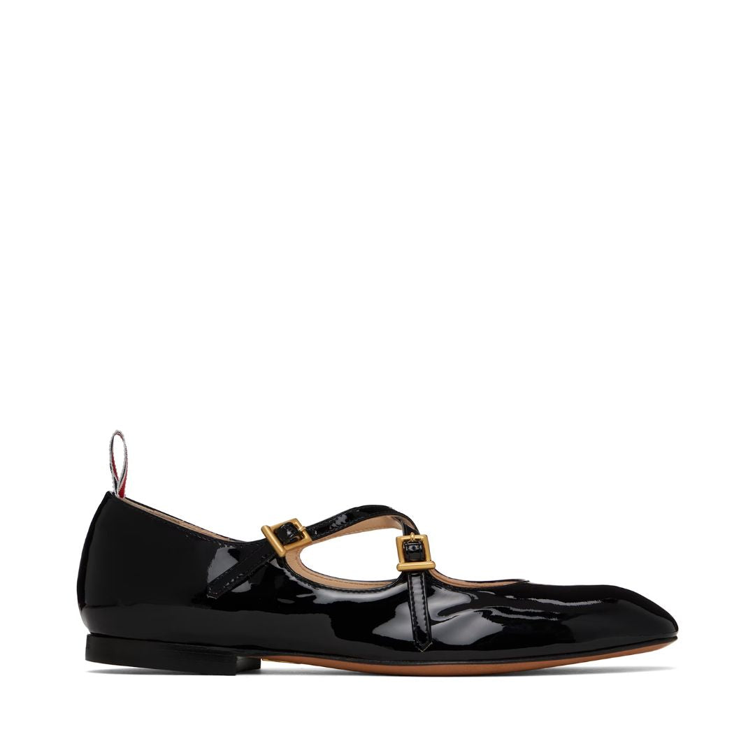 THOM BROWNE Black Thom John Ballerina Flats