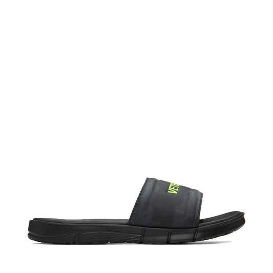 VETEMENTS Black Reebok Edition Logo Pool Slides