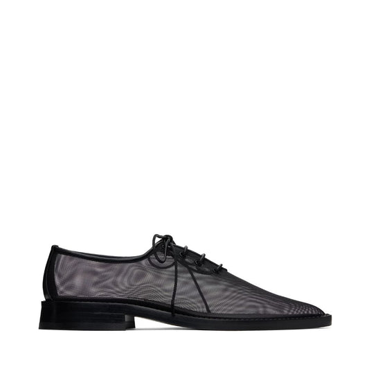 VICTORIA BECKHAM Black Mesh Lace Up Derbys
