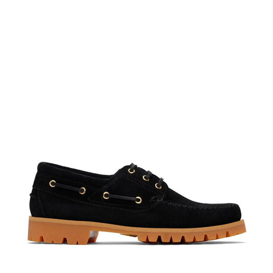 VINNY’S Black Aztec Boat Shoes